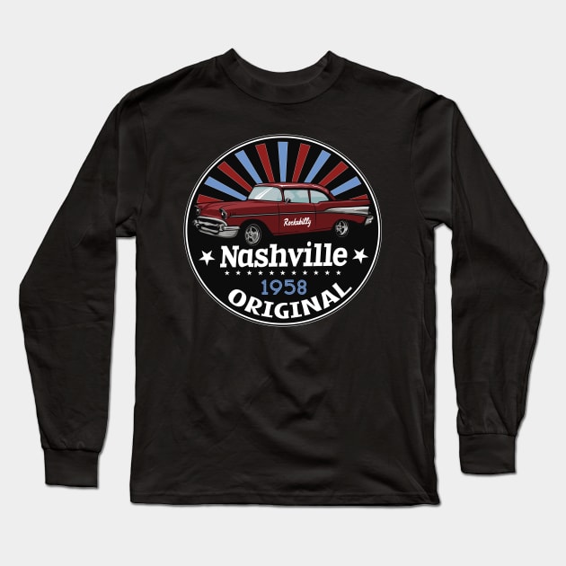 Nashville roadcar original Long Sleeve T-Shirt by yukiotanaka